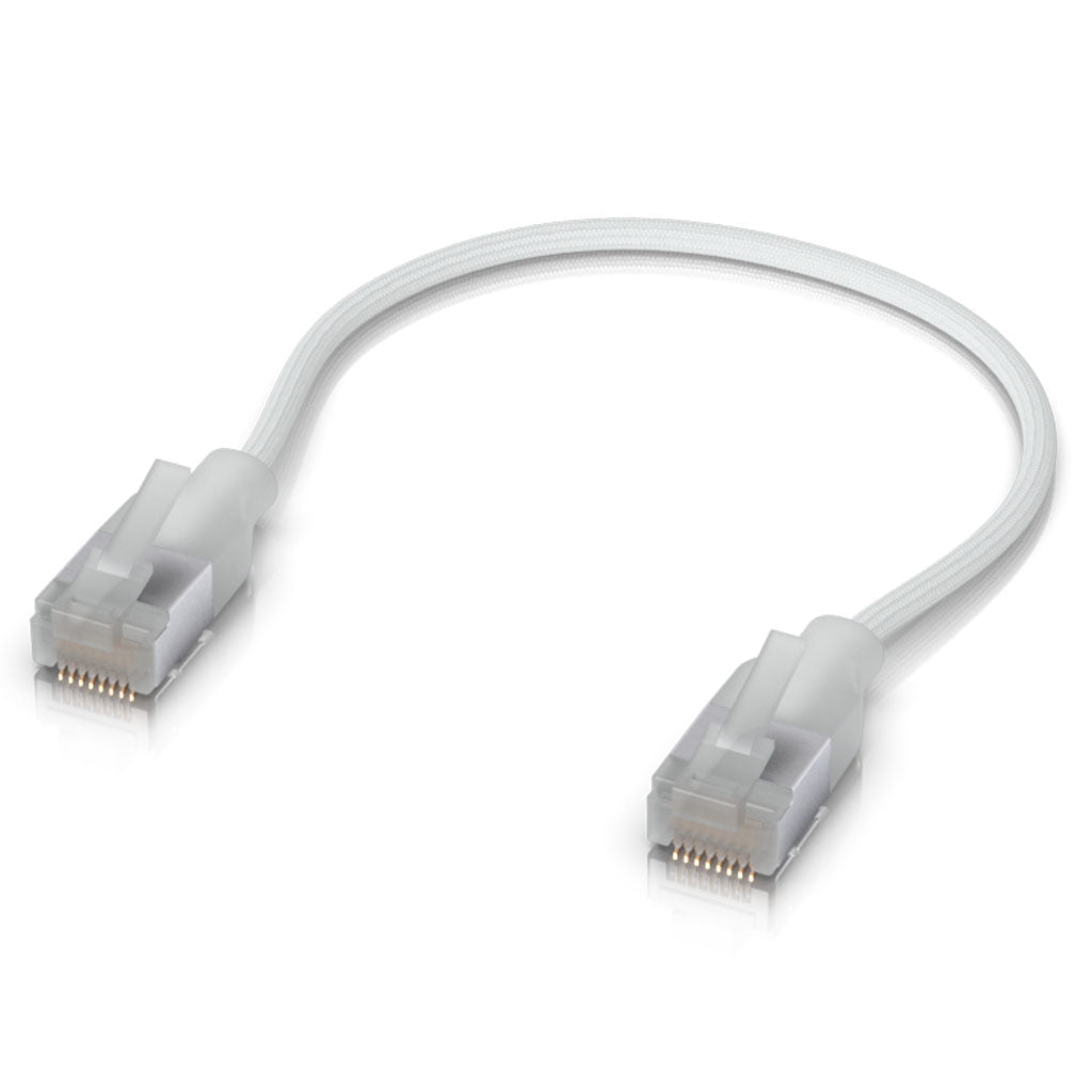Ubiquiti Networks 0.15m CAT6A 10 GbE UniFi Premium Patch Cable(UACC-Cable-Patch-EL-C6A-0.15M-W) - 1