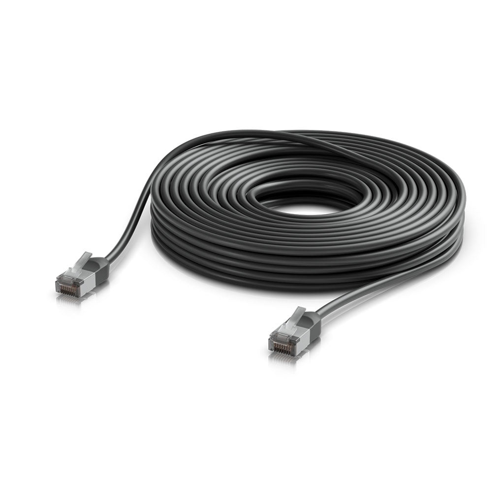 Ubiquiti Networks 15m UniFi Premium Patch Outdoor Cable - Black(UACC-Cable-Patch-Outdoor-C6A-15M-BK) - 1