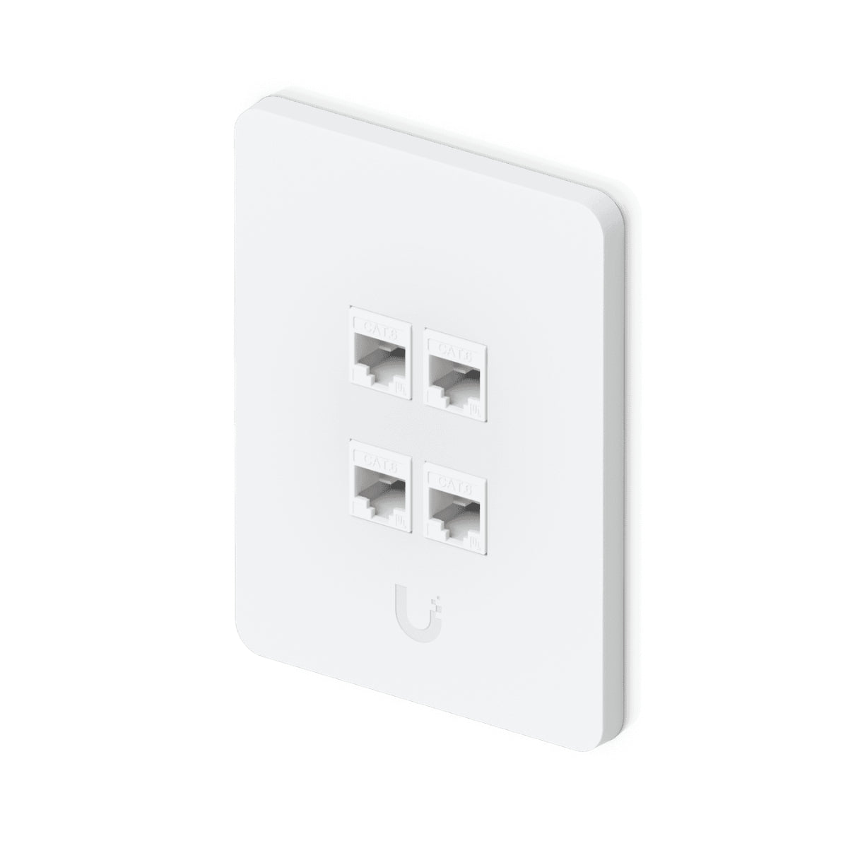 Ubiquiti Universal Paintable Keystone Wall Plate Vertical 4 Port - 4 Pack(UACC-WP-KEYSTONE-V-4P) - 4