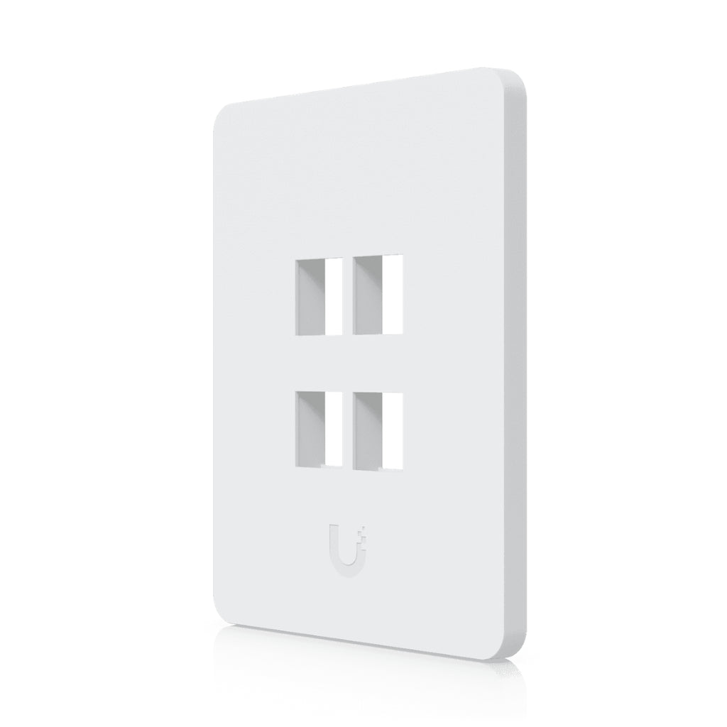 Ubiquiti Universal Paintable Keystone Wall Plate Vertical 4 Port - 4 Pack(UACC-WP-KEYSTONE-V-4P) - 1