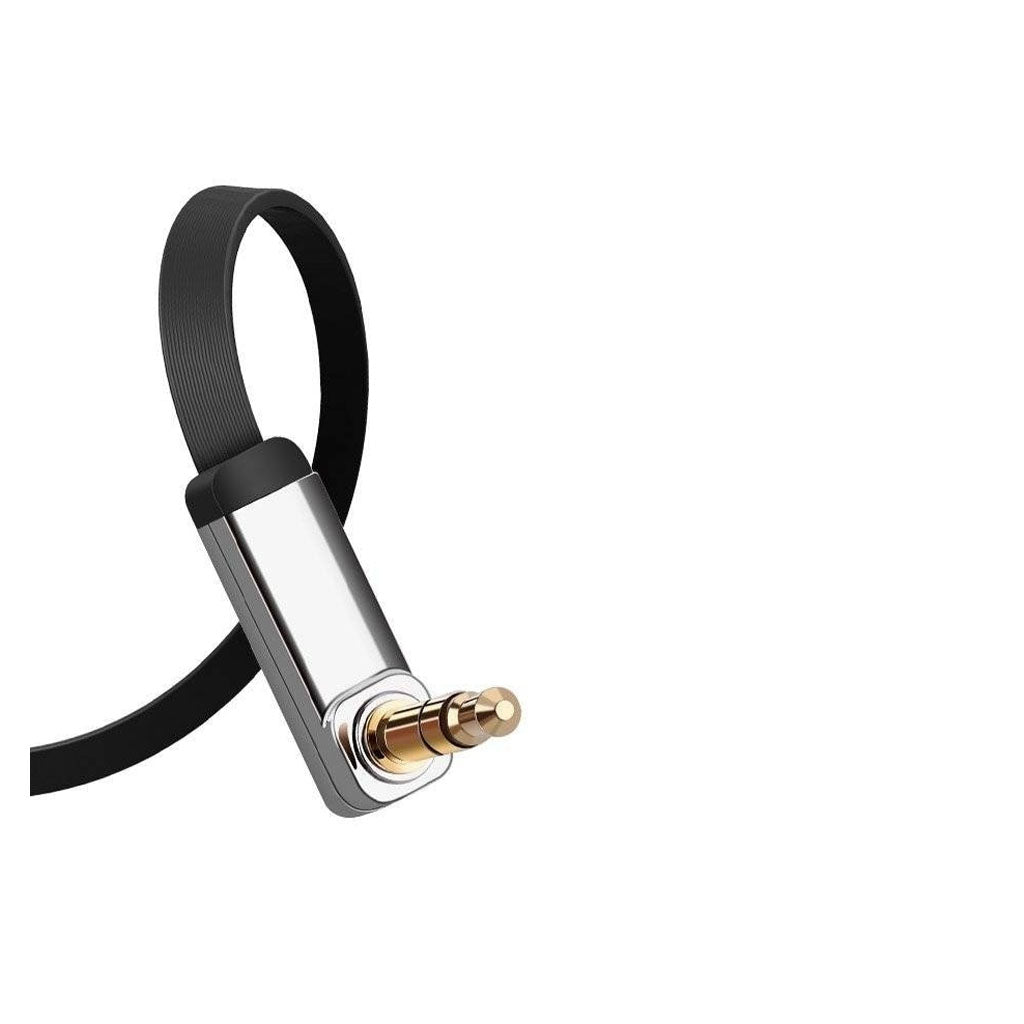 Ugreen 10729 5m 3.5mm Male to 3.5mm Right Angle Aux Cable - Black(10729) - 2