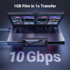 UGREEN 15813 USB 3.2 Gen2 M.2 NVMe SATA SSD Enclosure - Silver(15813) - 3