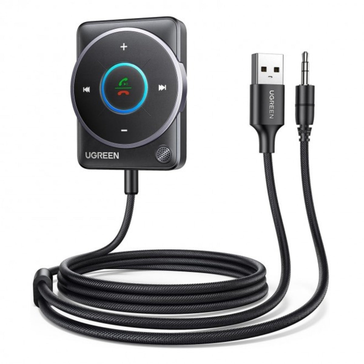 UGREEN 35002 Bluetooth 5.4 Aux Car Adapter (Enhanced Connection & Noise Cancellation)(ACBUGN35002) - 1