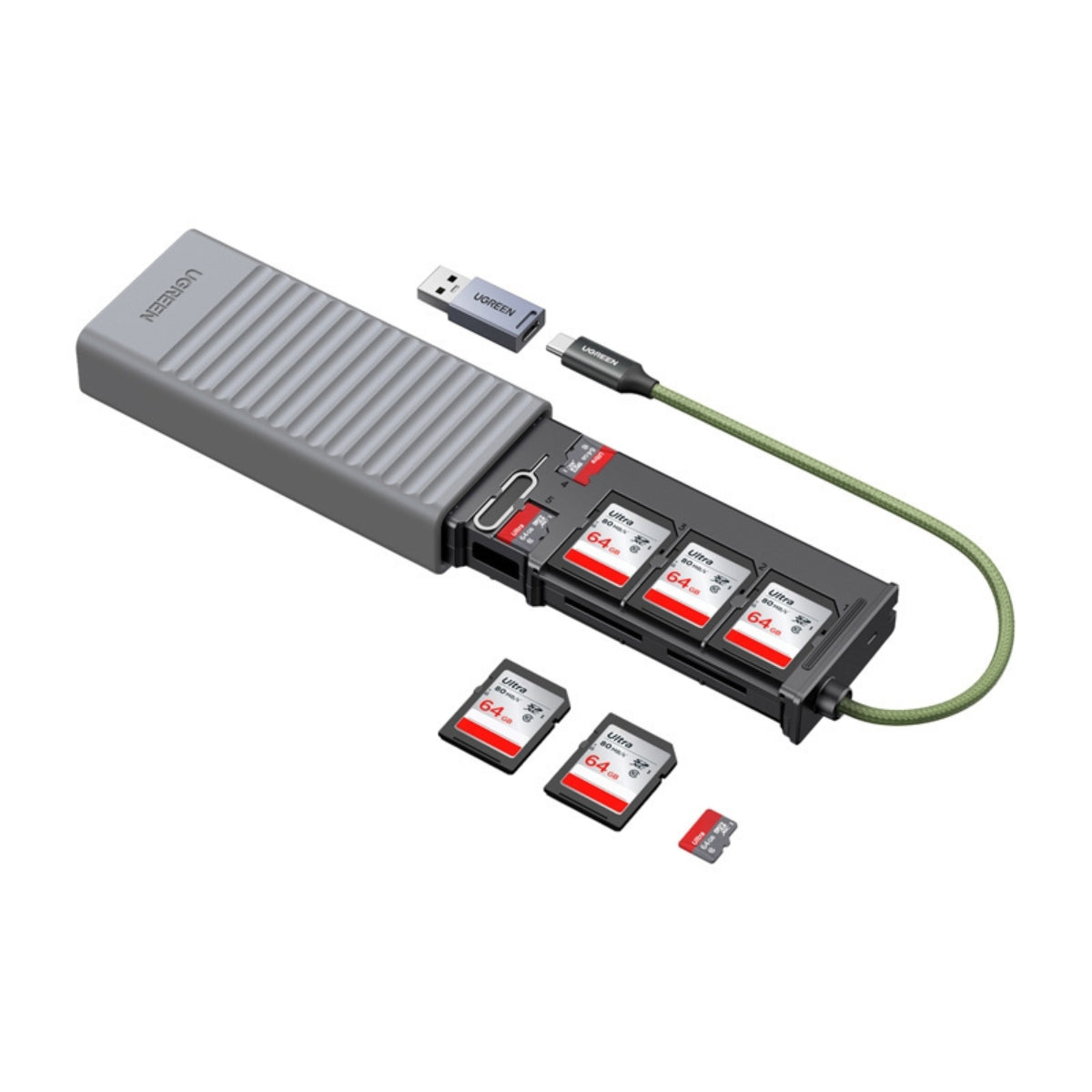 UGREEN 55899 USB & USB-C to SD/microSD Card Reader(55899) - 3