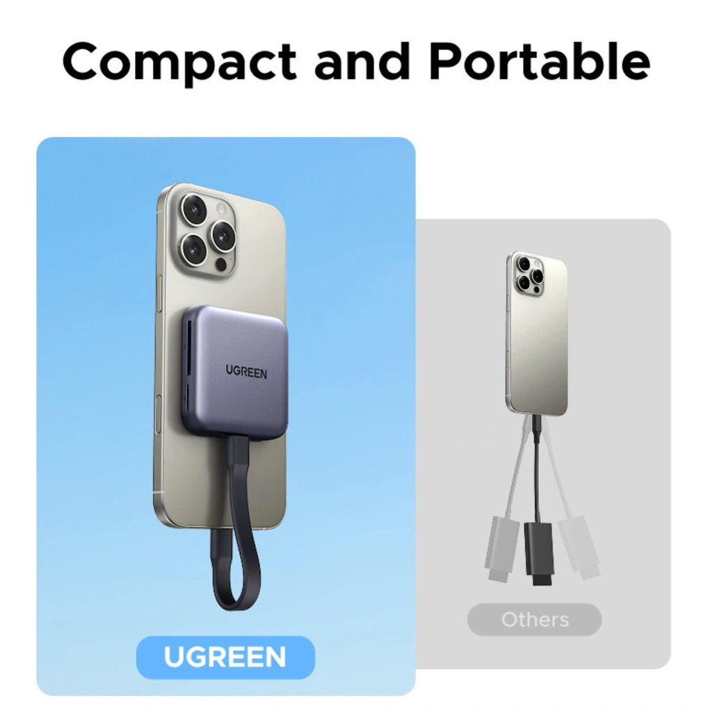 UGREEN 65095 3-in-1 Magnetic USB-C to SD/microSD Card Reader(65095) - 5