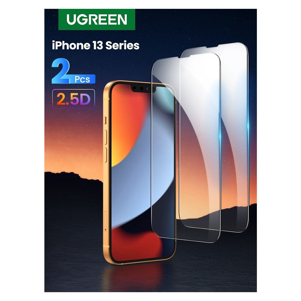 Ugreen 80967 Full Coverage HD Tempered Glass Screen Protector w/ Precise-Align Applicator for iPhone 13/13 Pro - 2 Pack(80967) - 5