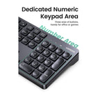 Ugreen 90250 Full Size 2.4G Wireless Keyboard(90250) - 5