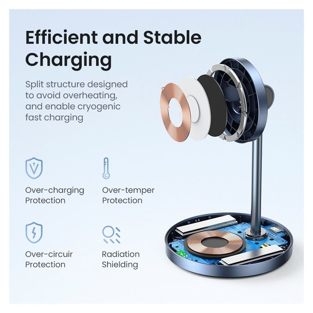 Ugreen 90668 2-in-1 Magnetic Wireless Charging Station(90668) - 8
