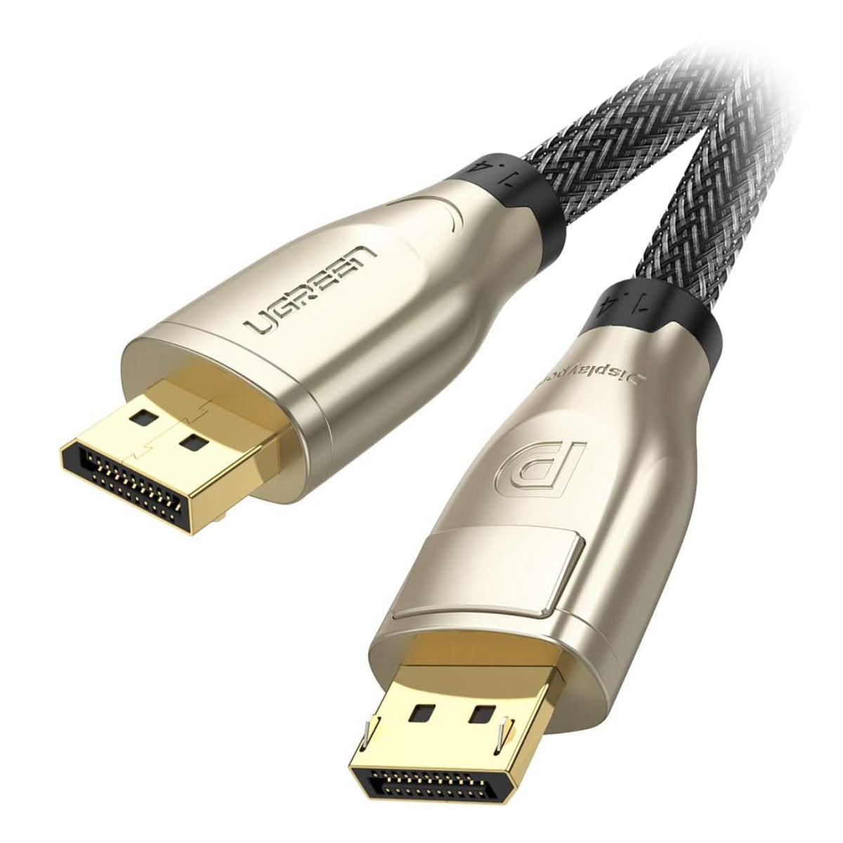 UGREEN DisplayPort 1.4 Male to Male Round Zinc Alloy Shell Cable - 3M(60844) - 1