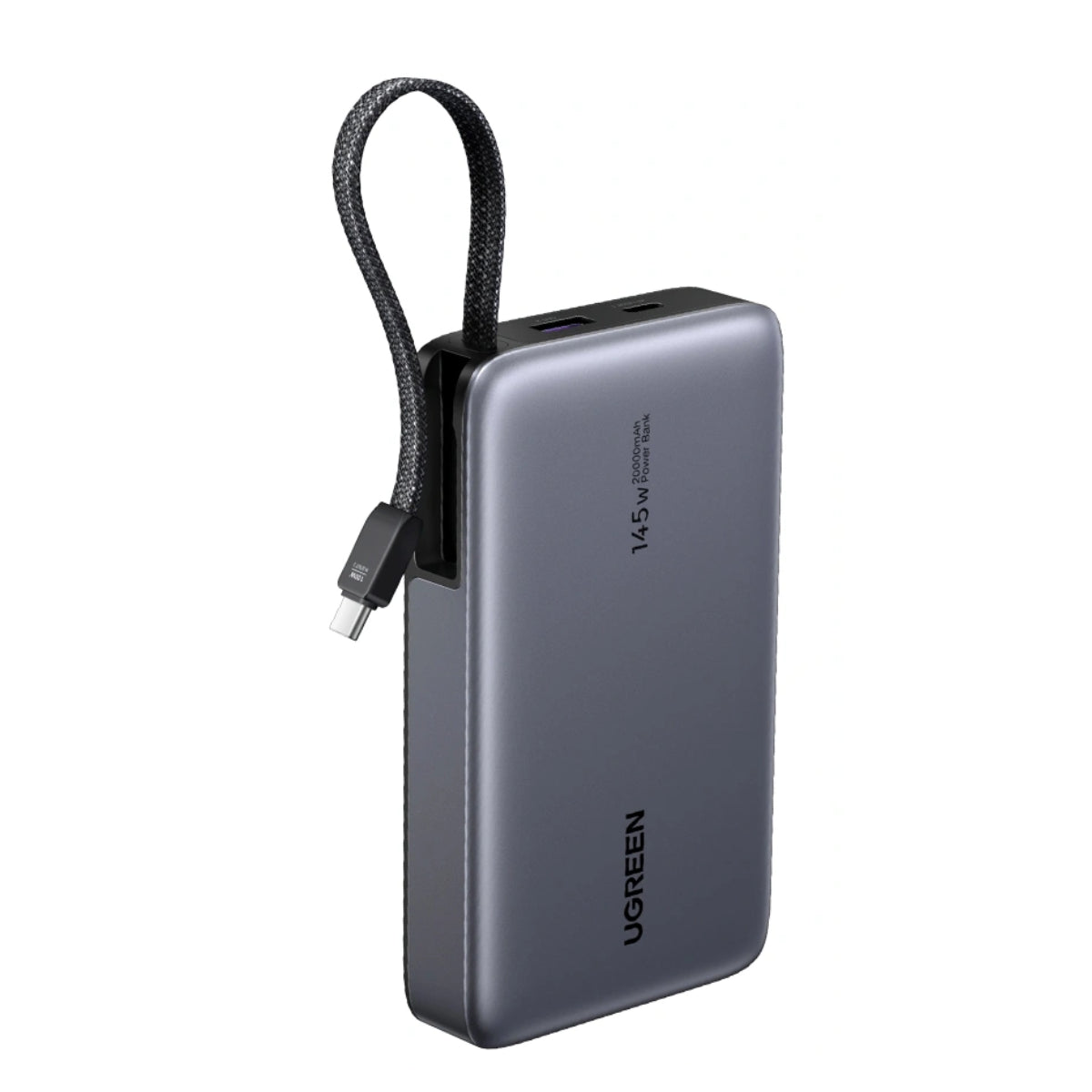 UGREEN Nexode 20000mAh 145W USB-C & USB-A Power Bank w/ Built-in Cable(55992B) - 1