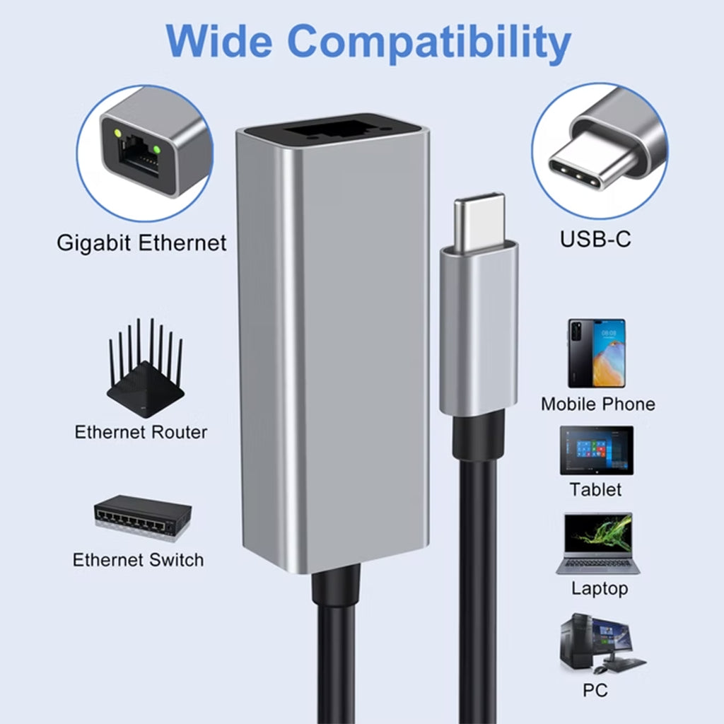 Adesso USB-C to Ethernet Network Adapter(AUH-5000) - 4