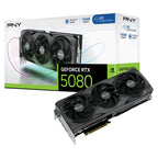 PNY GeForce RTX 5080 Triple Fan OC 16GB Video Card(VCG508016TFXPB1-O) - 1