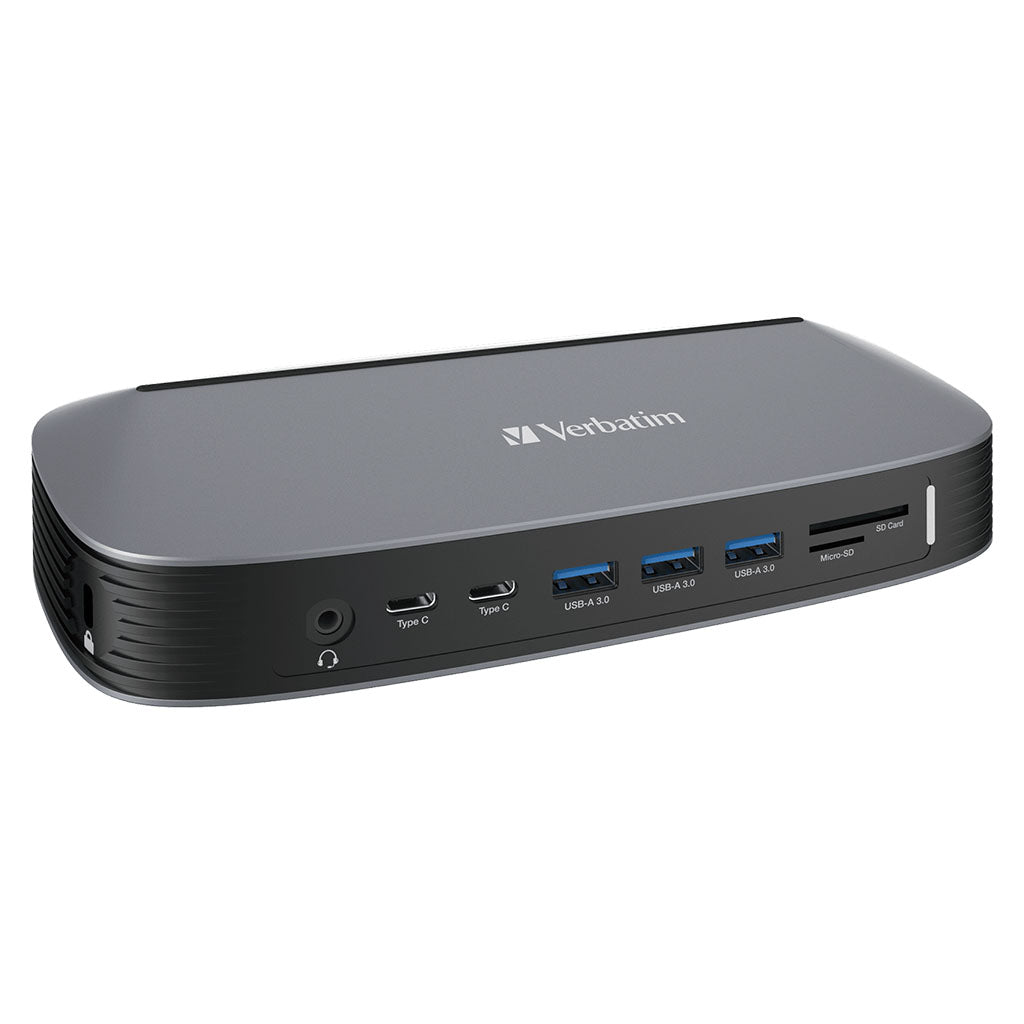 Verbatim 13-in-1 4K USB-C Triple Monitor Docking Station with 70W Power(66632) - 1