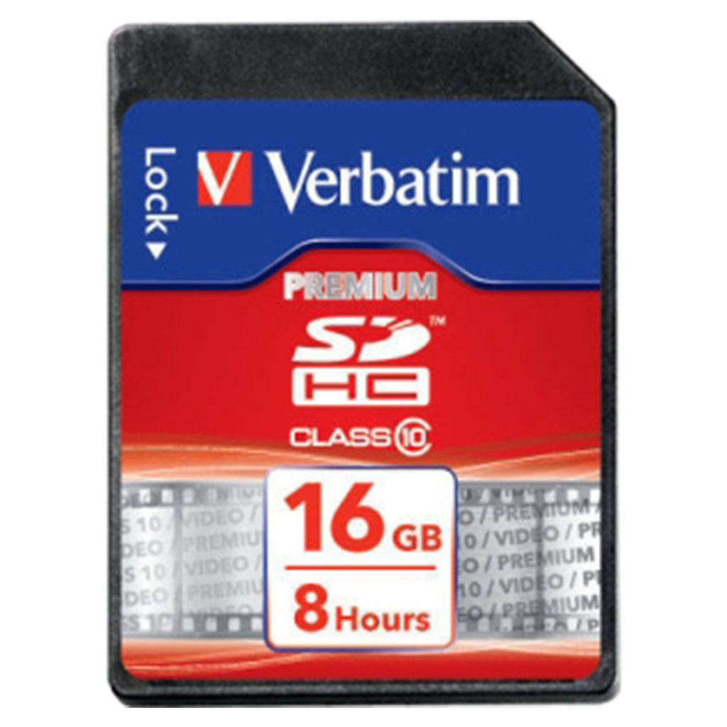 Verbatim 16GB Premium SDHC Class 10 Memory Card - 45MB/s(43962) - 1