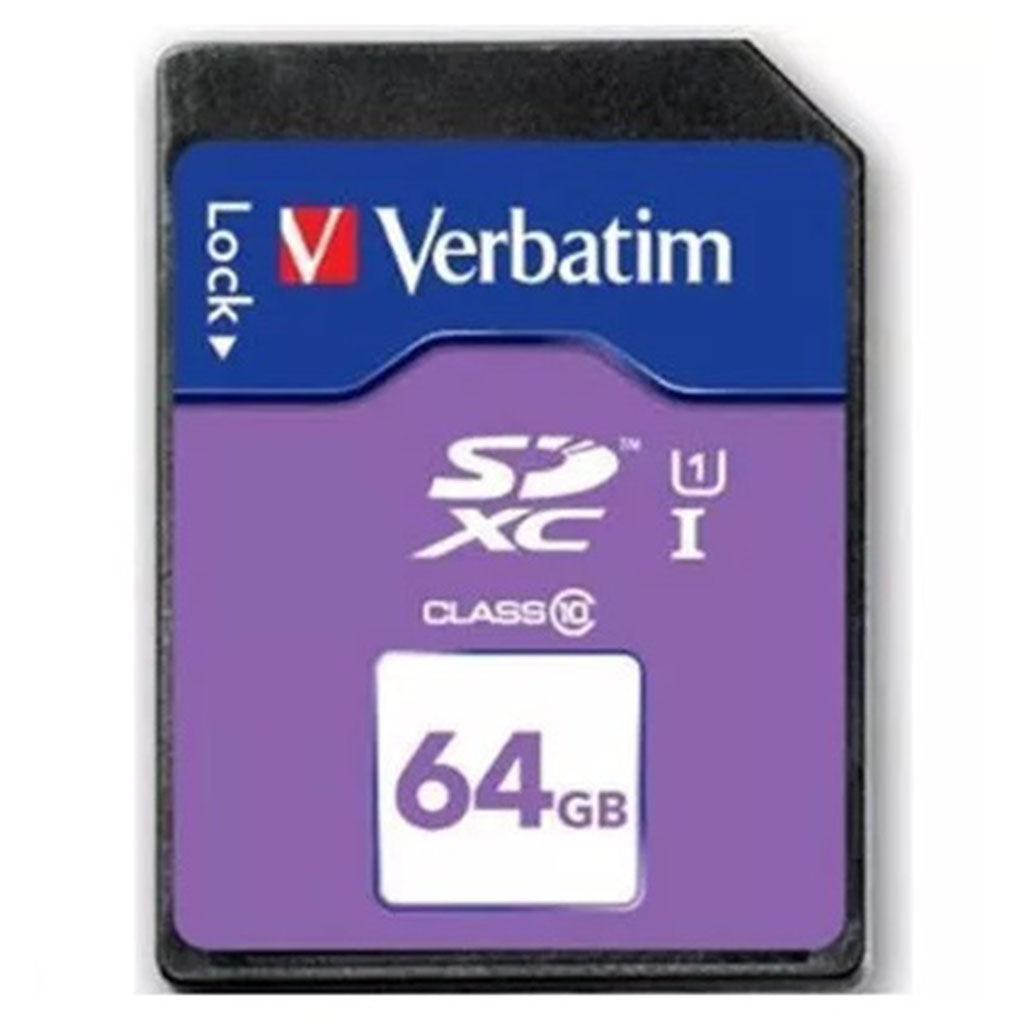 Verbatim 64GB Premium SDHC Class 10 UHS-I Memory Card - 45MB/s(44024) - 1