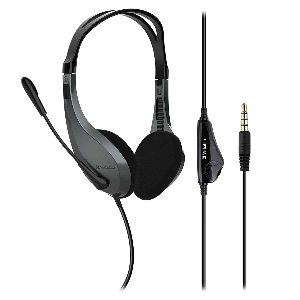 Verbatim Multimedia Headset with Microphone(41646) - 1