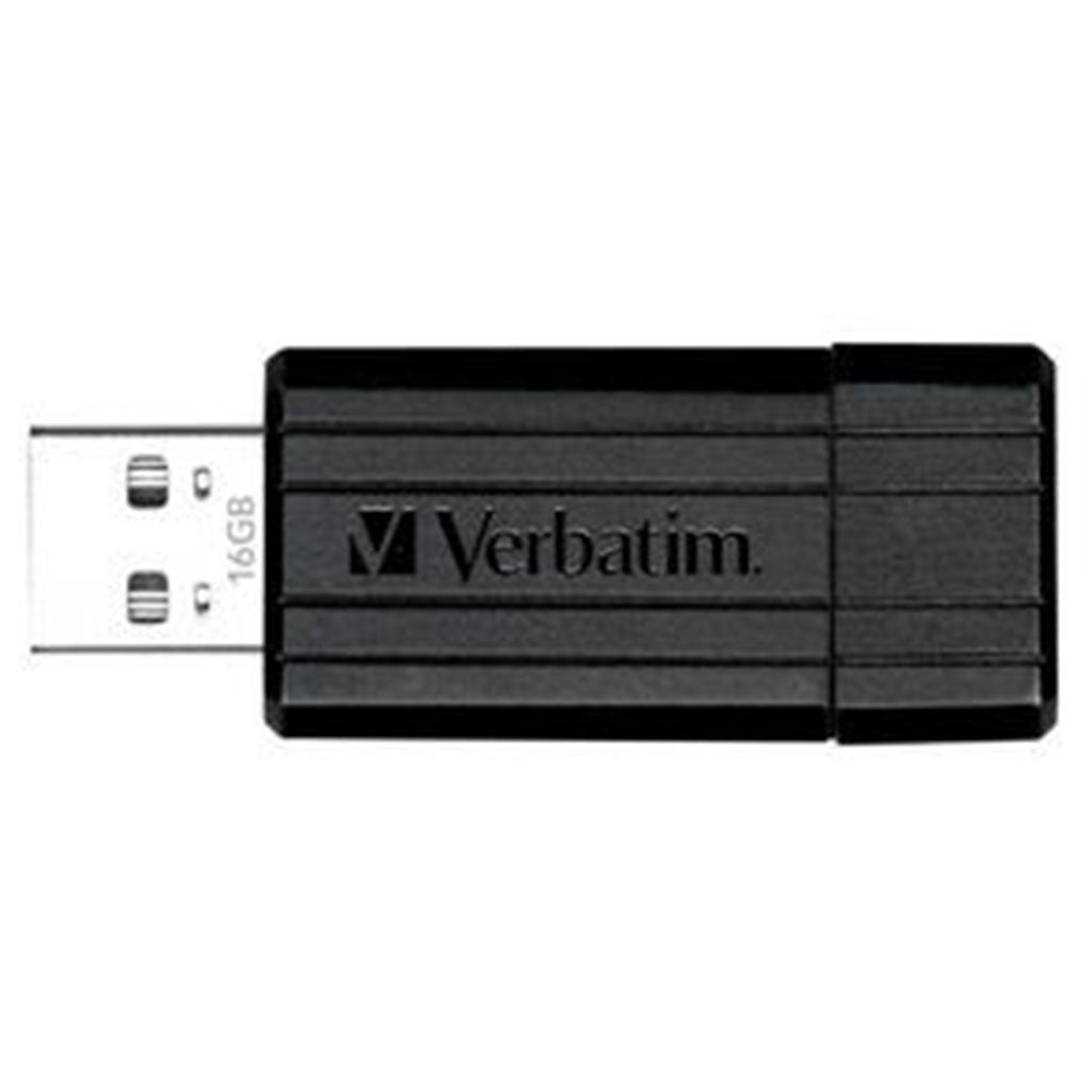 Verbatim Store n Go Pinstripe USB Flash Drive 16GB - Black(49063) - 1