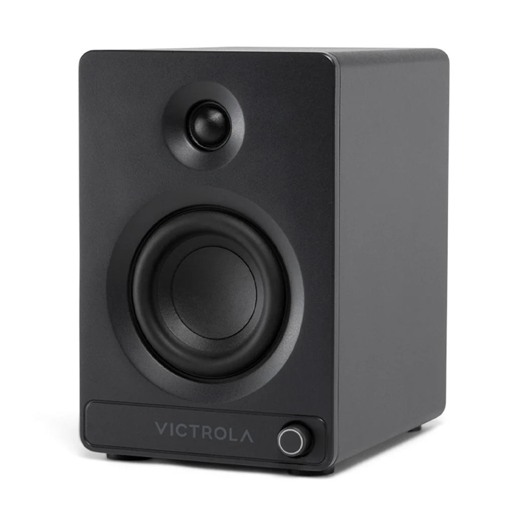 Victrola Tempo Bookshelf Speakers - Black(VPS-400-BLK-INT) - 2