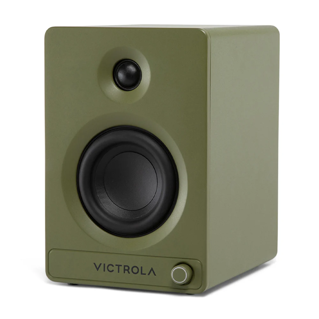 Victrola Tempo Bookshelf Speakers - Green(VPS-400-GRN-INT) - 2