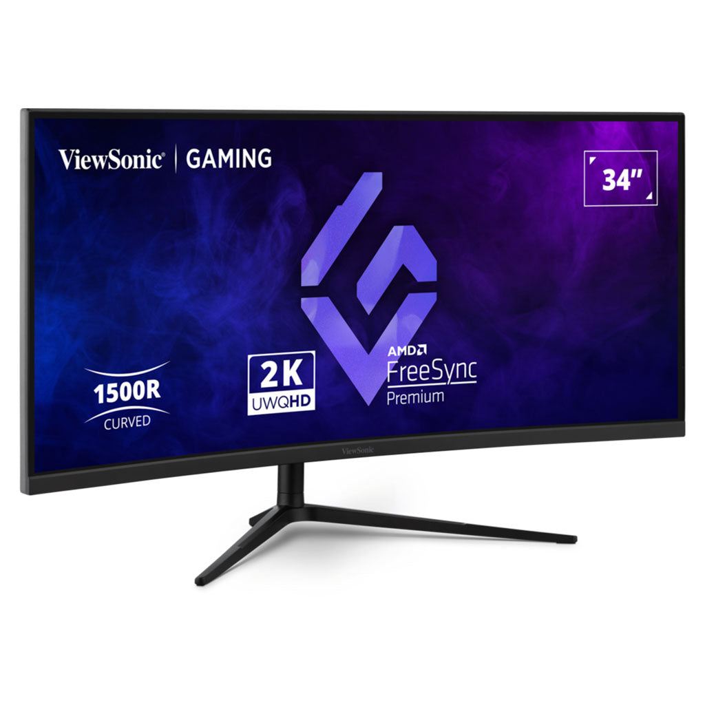 ViewSonic VX3418C-2K 34" 180Hz 2K UWQHD 1ms HDR10 Adaptive Sync VA Curved Gaming Monitor(VX3418C-2K) - 2