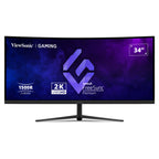 ViewSonic VX3418C-2K 34" 180Hz 2K UWQHD 1ms HDR10 Adaptive Sync VA Curved Gaming Monitor(VX3418C-2K) - 1
