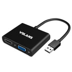 Volans VL-U3VH-S USB 3.0 to VGA/HDMI Display Converter(VL-U3VH-S) - 1