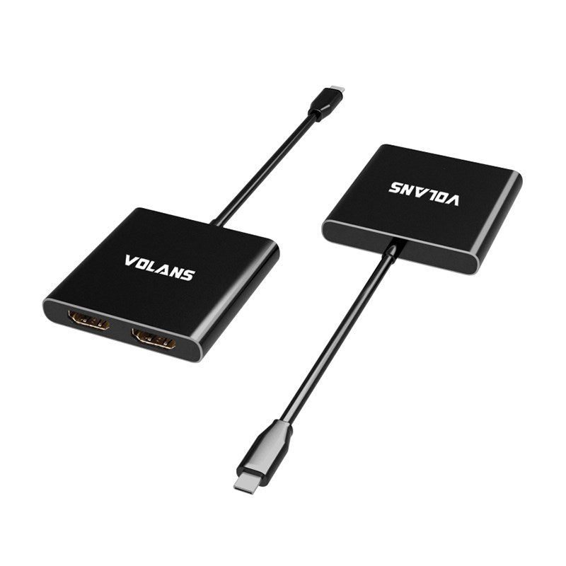 Volans VL-UC2H Aluminium USB-C to Dual HDMI 2.0 Adapter(VL-UC2H) - 2