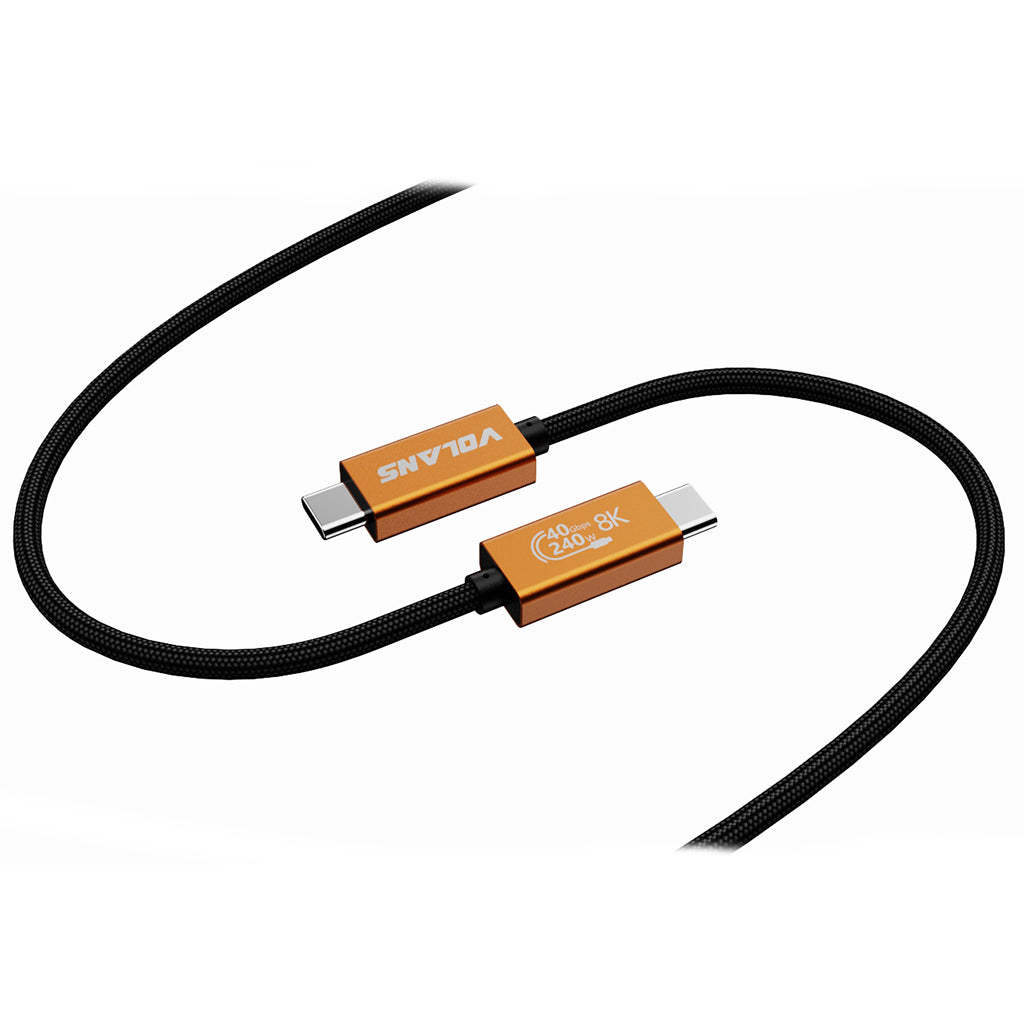 Volans VL-UT40 50cm Aluminium USB4 Cable - Thunderbolt 4 Compatible(VL-UT40) - 2