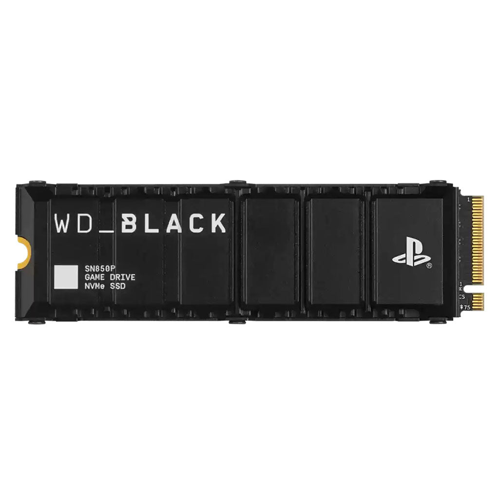 WD Black SN850P 4TB PCIe 4.0 NVMe M.2 2280 SSD with Heatsink - WDBBYV0040BNC-WRSN(WDBBYV0040BNC-WRSN) - 1