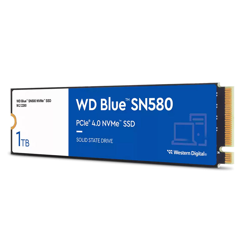 WD Blue SN580 1TB PCIe 4.0 NVMe M.2 2280 SSD - WDS100T3B0E(WDS100T3B0E) - 2
