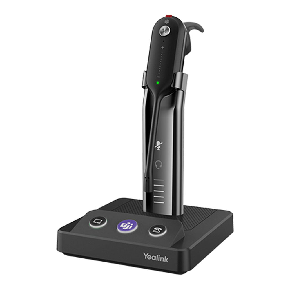 Yealink WH63 UC DECT Wireless Convertible Headset w/ Base Station(WH63-UC) - 1