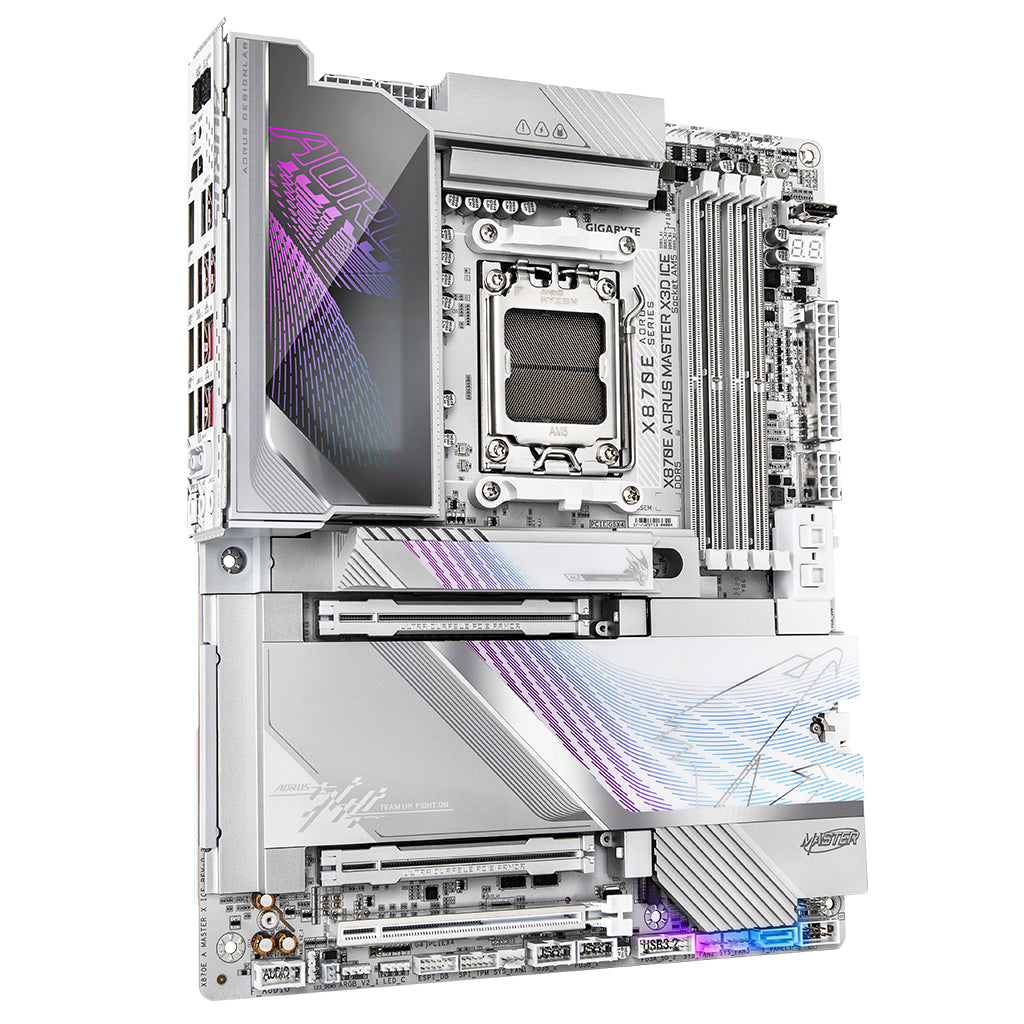 Gigabyte X870E AORUS MASTER X3D ICE AM5 ATX Motherboard(X870E A MASTER X3D ICE) - 4