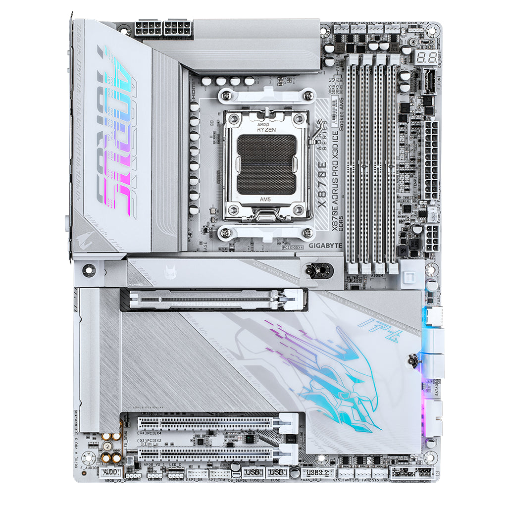 Gigabyte X870E A PRO X3D ICE AM5 ATX Motherboard(X870E AORUS PRO X3D ICE) - 2