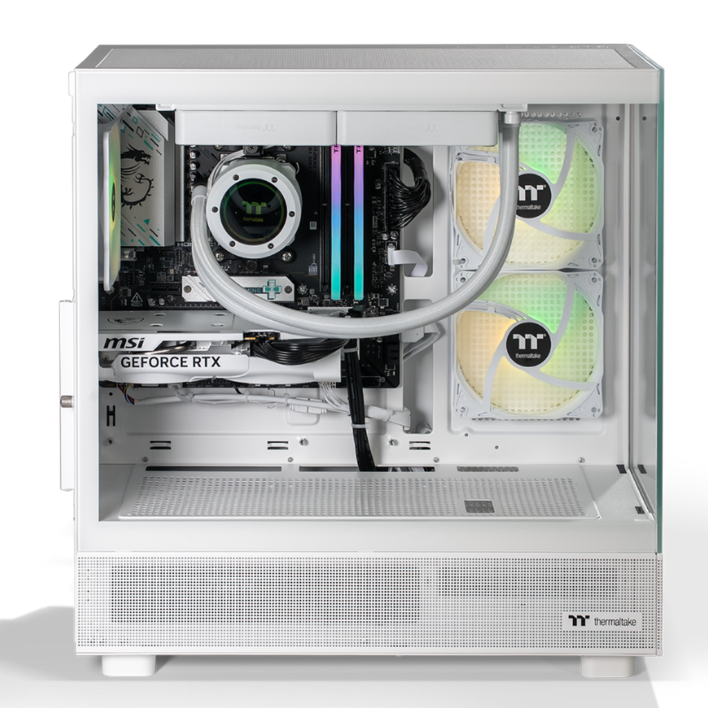 Thermaltake Horizon V2 Snow Gaming PC - Ryzen 5 7500F 32GB RTX 5060 W11H(CA-4Q2-00D6WA-A1) - 2