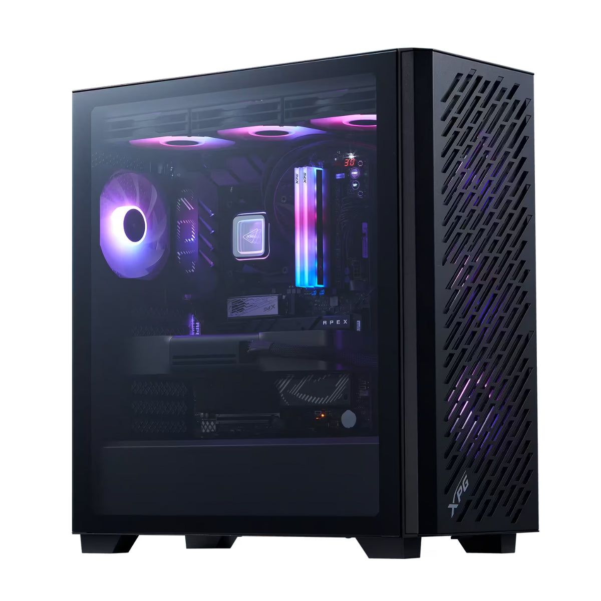 XPG VALOR AIR PRO Tempered Glass Mid-Tower E-ATX Case - Black(VALORAIRPROMTA-BKCWW) - 11