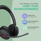 Yealink (BH74 UC USB-C/A) Unified Communication Certified Bluetooth Wireless Headset w/ Stand(BH74-CH-UC-C/A) - 11