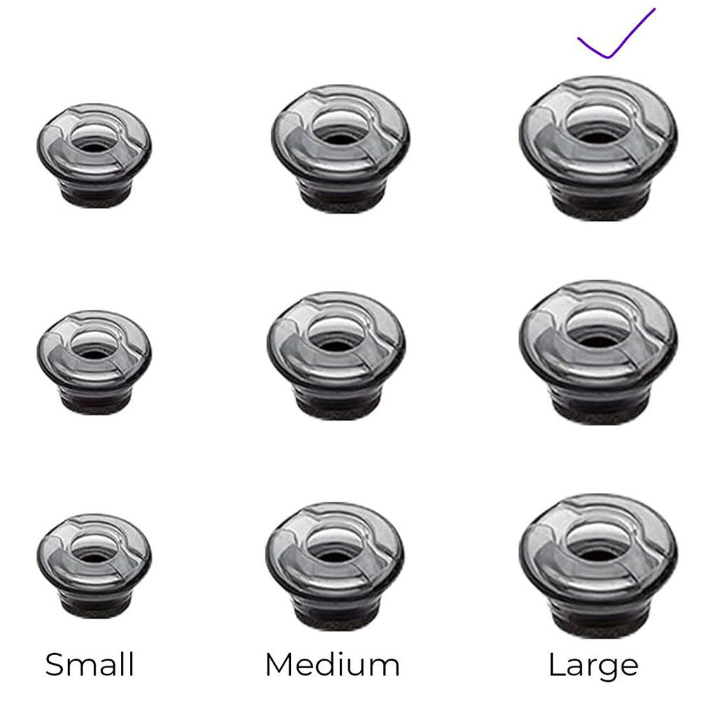 Yealink Ear tips for BH71 - Large (3 Pack)(ET-BH71-L-3ps) - 2