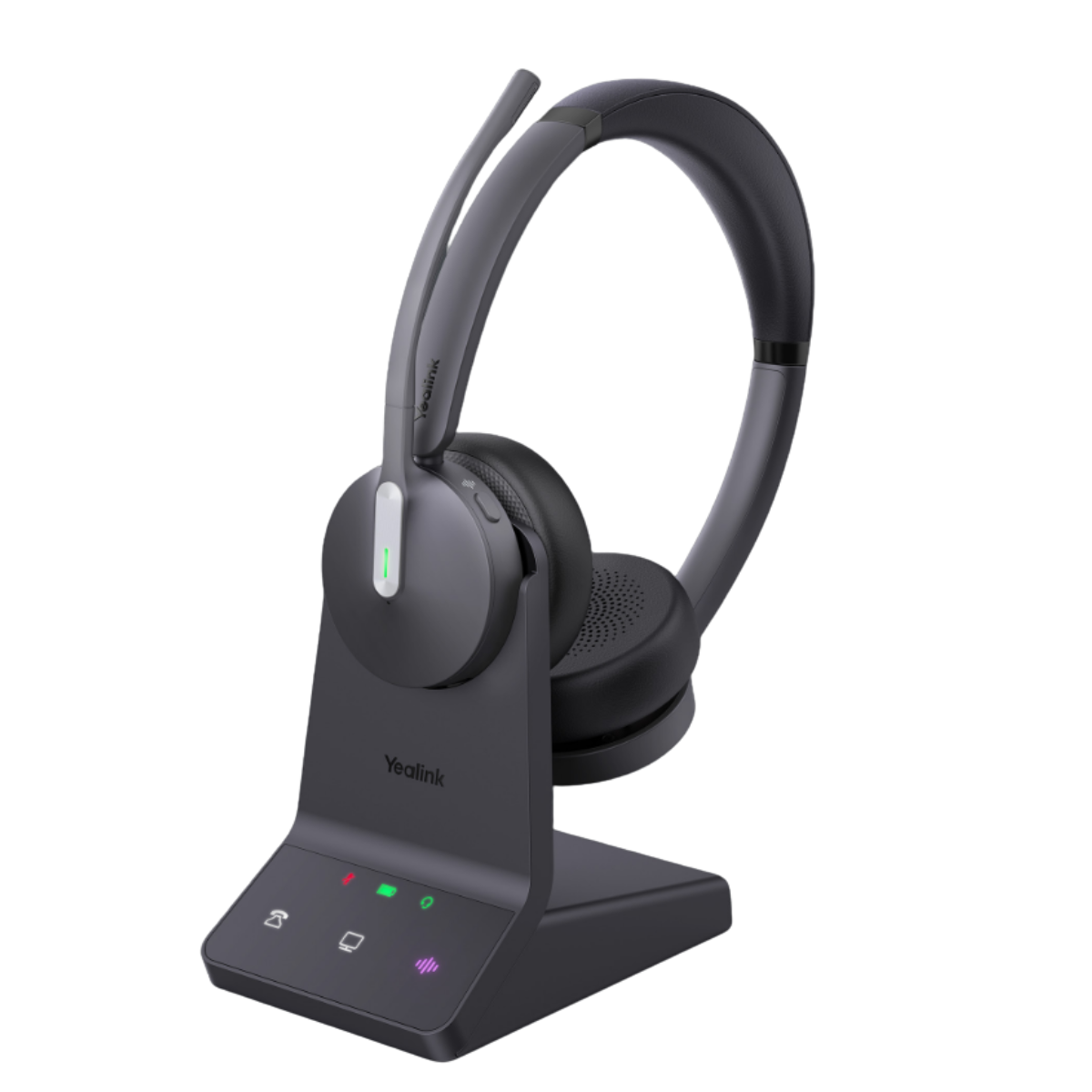 Yealink WH64 DECT & Bluetooth Wireless Stereo (Dual) Noise Cancelling Business/Office Headset,  MS/Teams Certified(WH64-D-MS) - 1