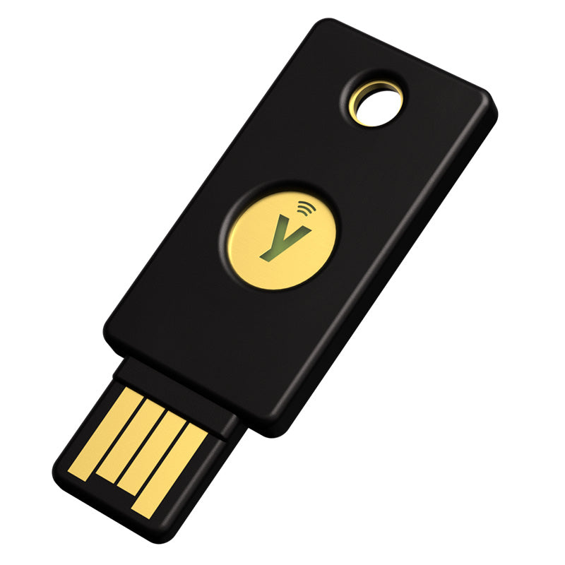Yubico YubiKey Security Key USB-A and NFC Two-Factor Authentication - Black(5060408465295) - 1