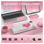 Yunzii B75 PRO QMK/VIA Knob TFT Screen Wireless Black Mechanical Keyboard - Candy Linear(KBYZB75MAXBKCD) - 7