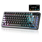 Yunzii B75 PRO QMK/VIA Knob TFT Screen Wireless Black Mechanical Keyboard - Candy Linear(KBYZB75MAXBKCD) - 3