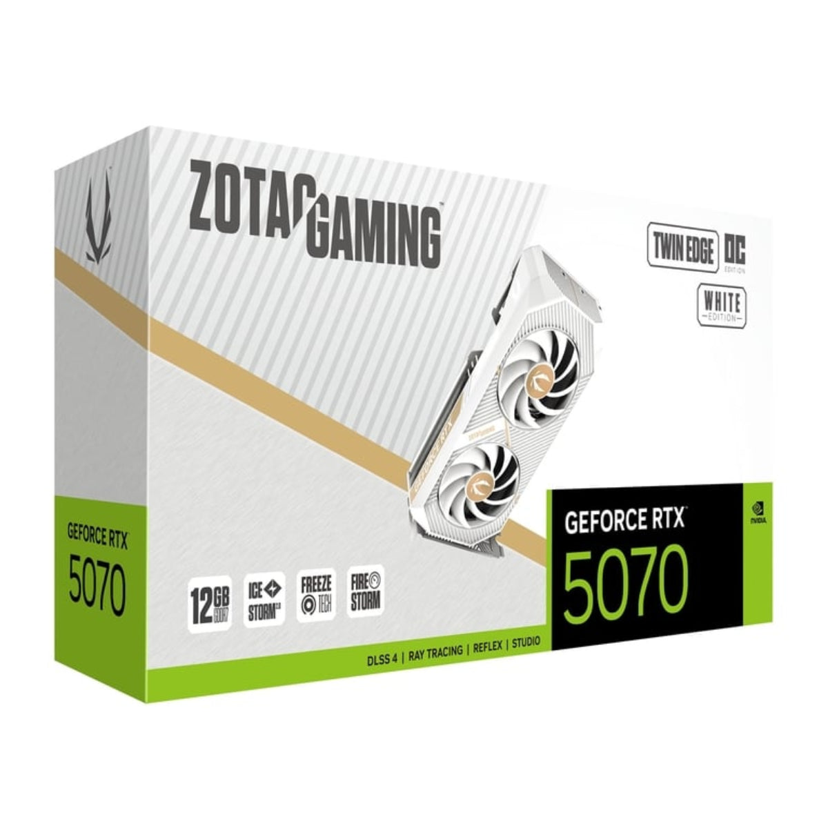 Zotac Gaming GeForce RTX 5070 Twin Edge OC 12GB Video Card - White(ZT-B50700Q-10P) - 8